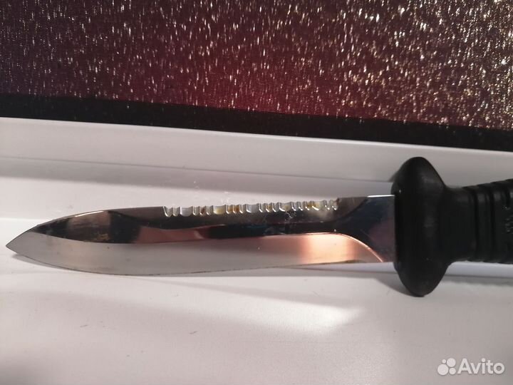 Нож для дайвинга Mac Sub D Chrome - SUB 15 D