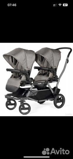 Коляска для двойни/ погодок Peg Perego duette