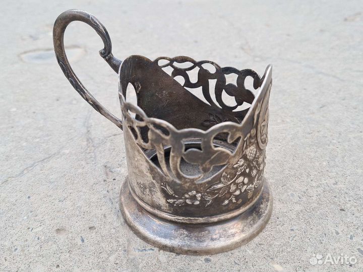 Подстаканник мельхиоровый СССР