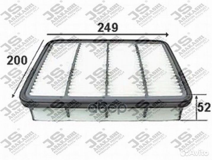 Фильтр воздушный A3012 JS Asakashi