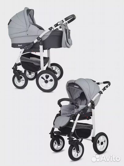 Коляска bari (BartPlast) 06 графит-серый