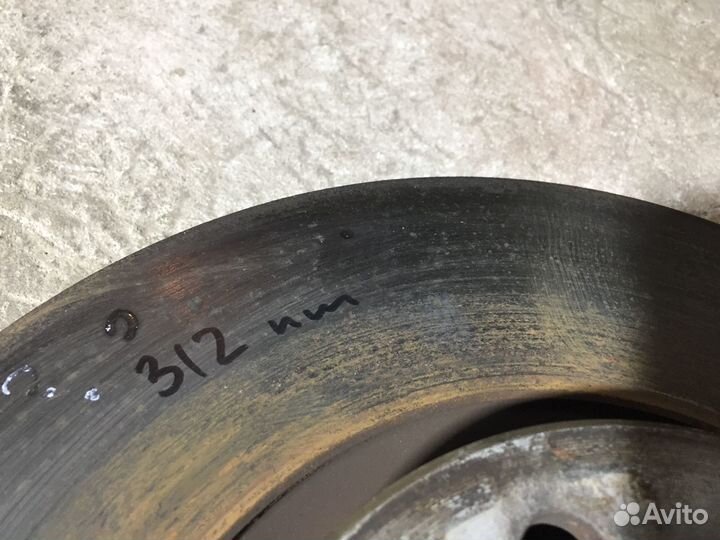 Комплект передних тормозов VAG 312 mm Audi, Skoda