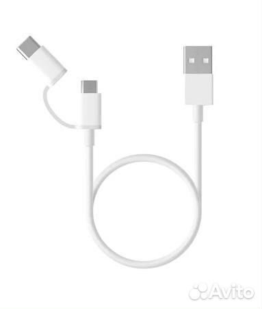 Кабель Xiaomi Mi 2-in-1 USB Cable microusb to Typ