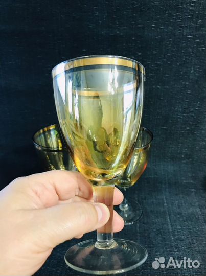 Бокалы цветное стекло СССР за всё