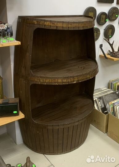 Полка бочка напольная, декоративная