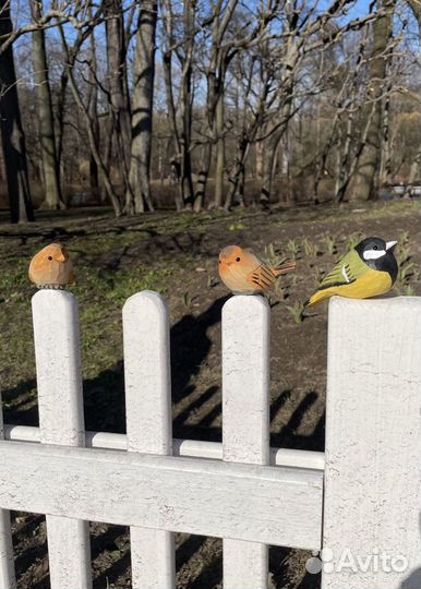 Птичка Синичка декор дерево