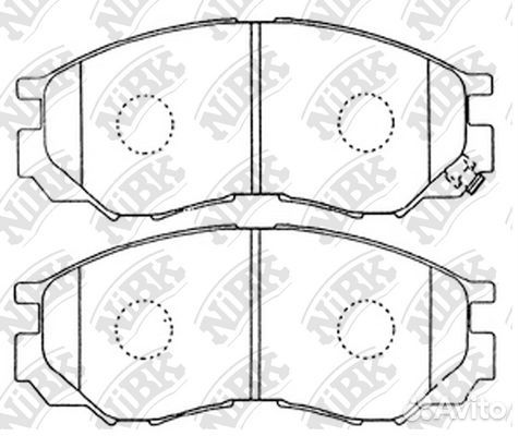 Колод. торм. диск. NiBK PN3369 PN3369 NiBK