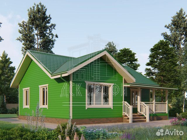 Каркасный дом под ключ 81м2 с террасой