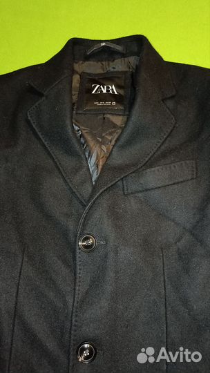 Пальто шерстяное Zara s женское