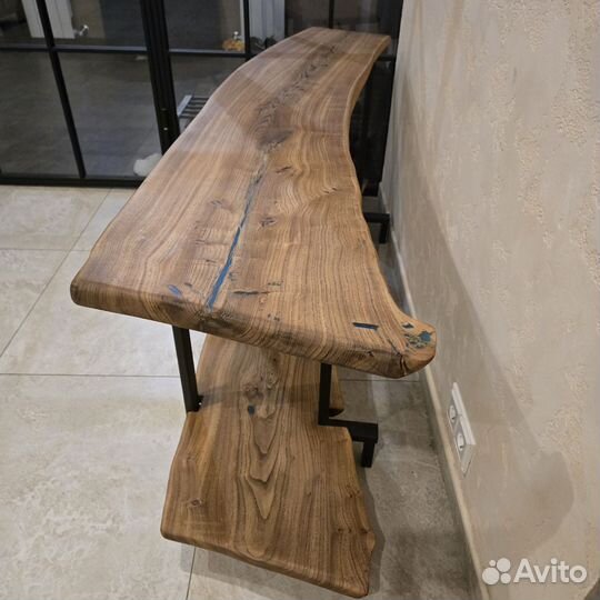 Консоль слэб, живой край