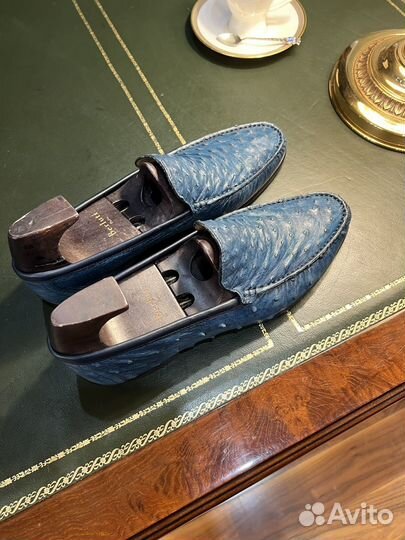 Лоферы из коди страуса Gian Franco Butteri