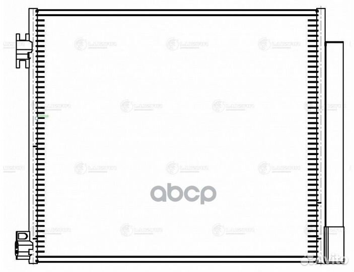 Конденсер nissan qashqai 14- lrac 14EA luzar