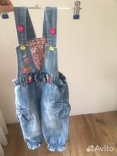 Джинсовый комбинезон