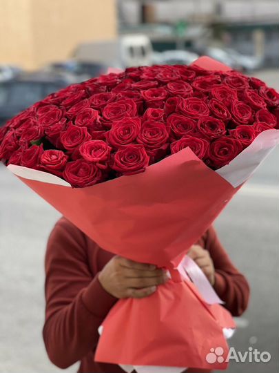 Розы 101 штука