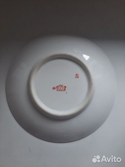 Блюдце чайное Императорское костяной фарфор лфз