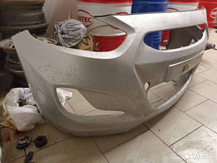 Бампер передний hyundai solaris 2012