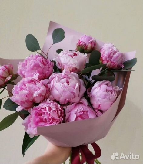 Пионы букеты из розы хризантемы и ромашек