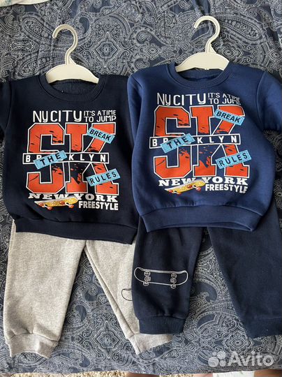 Смортивный костюмдля мальчика 92 двойня