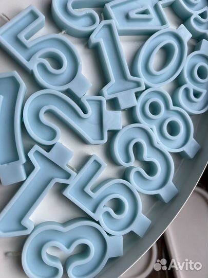 Именинные свечи цифры