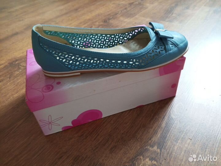Балетки натуральная кожа 38 39