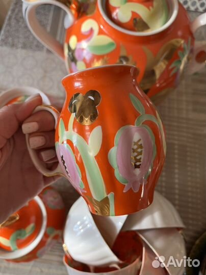 Чайный сервиз Золотой Олень Дулево