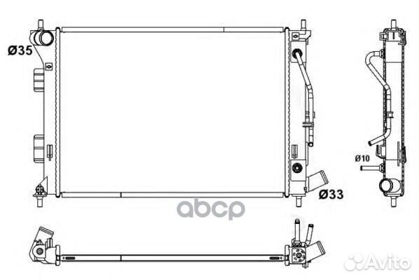 Радиатор системы охлаждения 53172 NRF