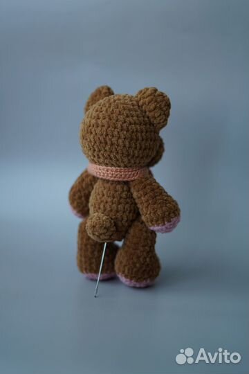 Медвежонок. Вязанная игрушка. Ручная работа