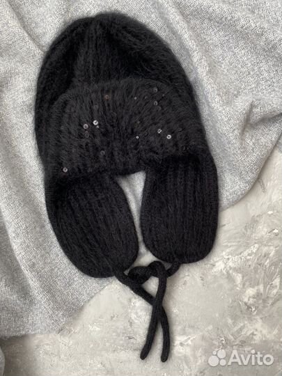 Ушанка из пуха норки