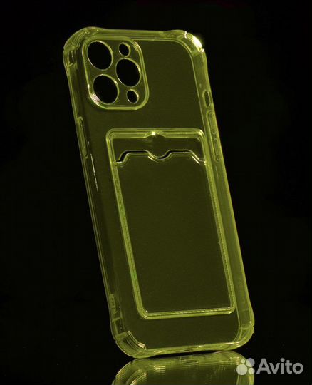 Чехол на айфон 11про с карманом для карты