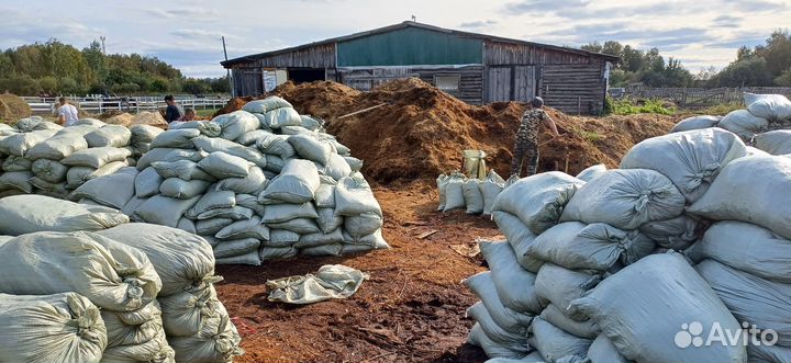 Конский перегной с доставкой в мешках