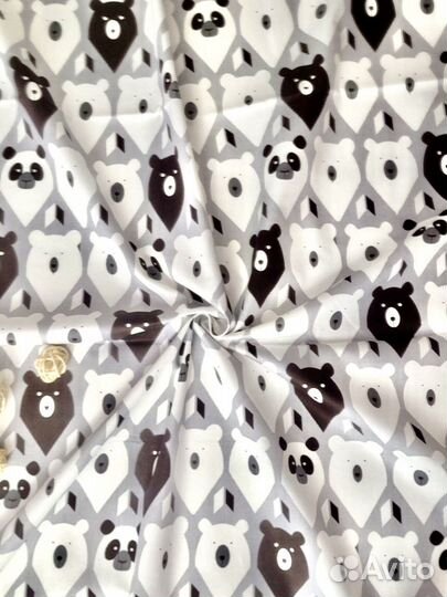 Сатин хлопок ткань отрезы