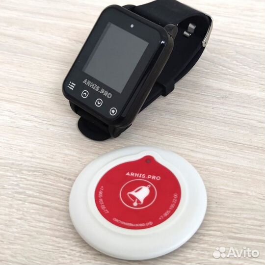 Пейджер-часы для вызова персонала и кнопки вызова