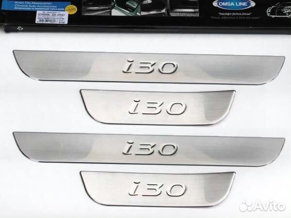 Накладки на пороги дверей Hyundai i30 (2012-2017)