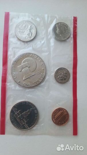 Годовой набор монет США 1976года