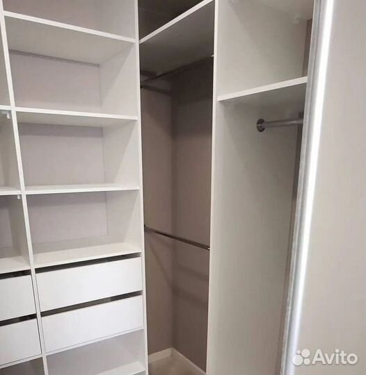 Гардеробная система на заказ от производителя