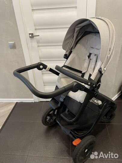 Коляска stokke trailz+Зимний комплект и дождевик