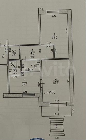 Торговая площадь, 55.2 м²