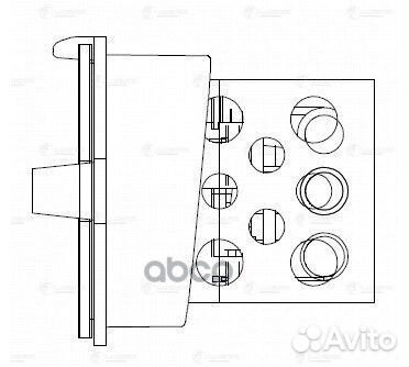 Резистор мотора печки Opel Astra H (04) LFR2166