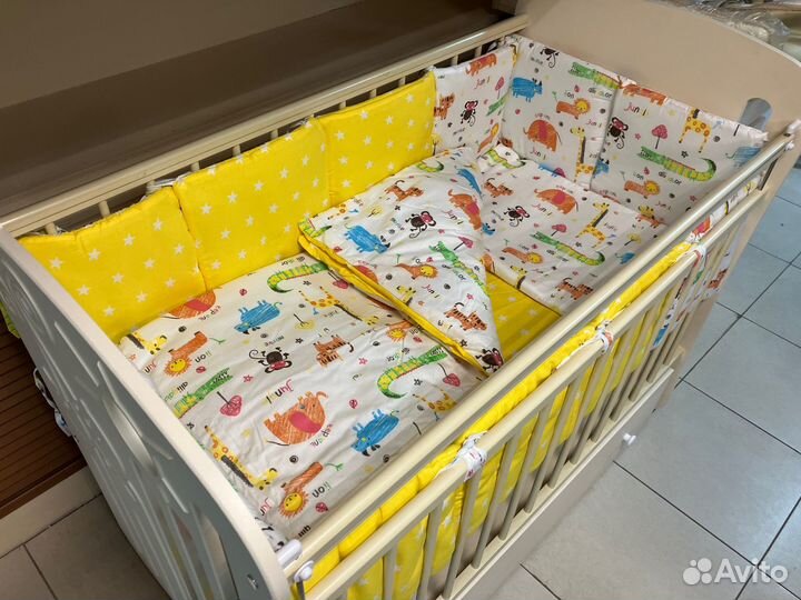 Бортики в детскую кроватку