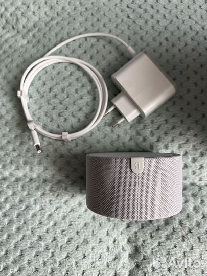 Яндекс Станция Мини с часами белая