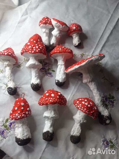 Интерьерные игрушки из ваты (ручной работы)