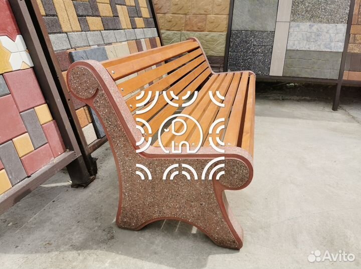 Лавки из бетона классик производителя слон декор