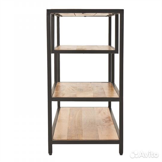 Консоль деревянная лофт светлая