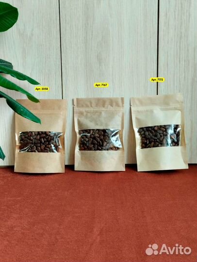 Пакет дой пак бумажный с окном 40 мм