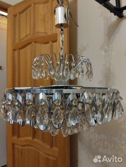 Люстра хрустальная винтажная