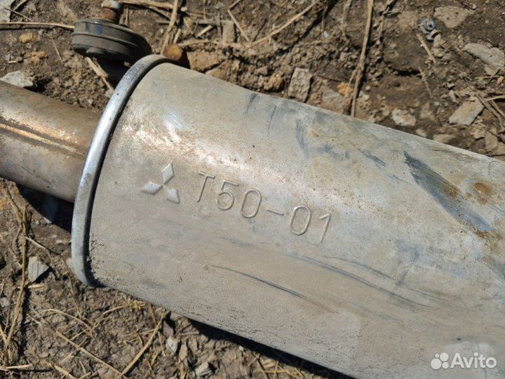 Глушитель в сборе Mitsubishi Pajero 3 3.5 2001