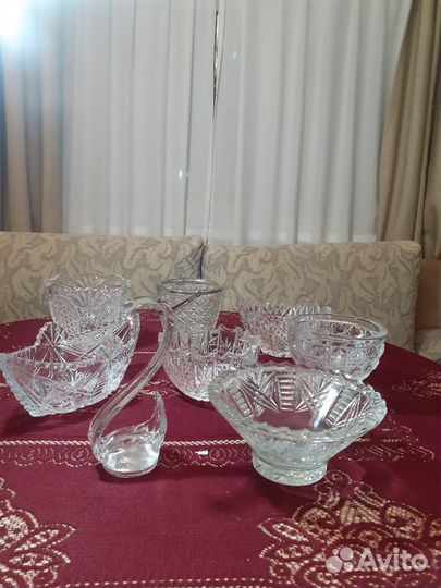 Вазы хрусталь,стекло СССР