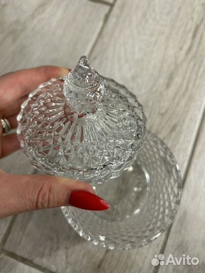 Конфетница сахарница ваза с крышкой