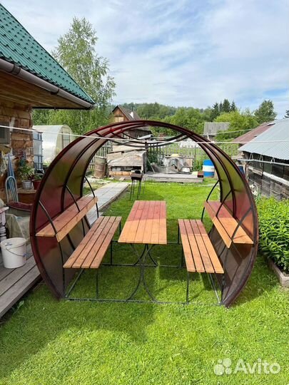 Беседка из поликарбоната