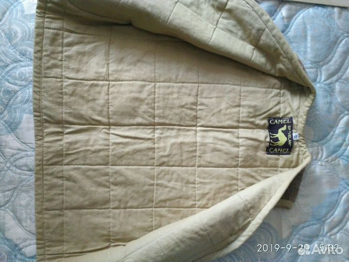 Жилет из верблюжей шерсти новый